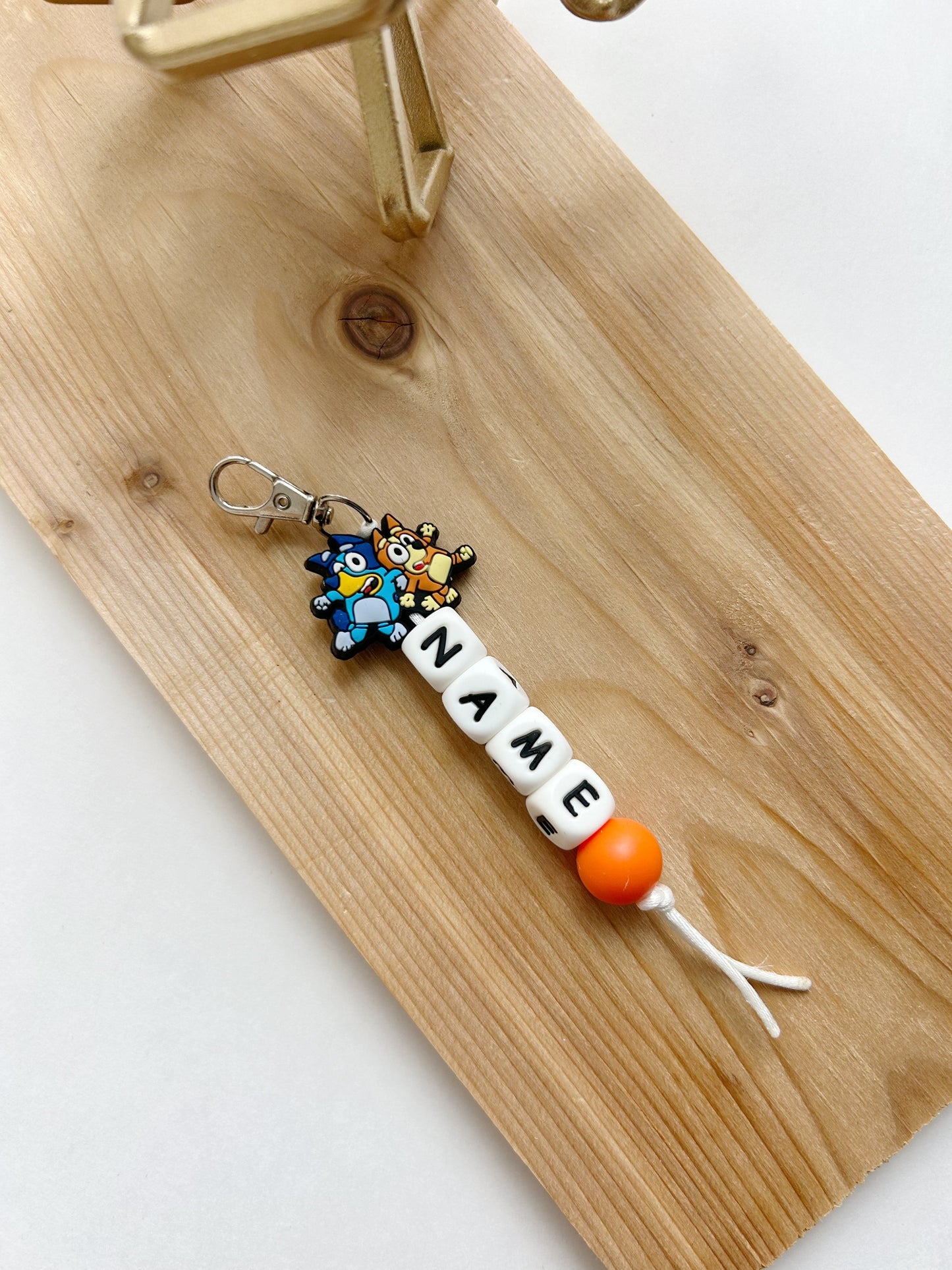 BLUE + ORANGE DOG // KEYCHAINS