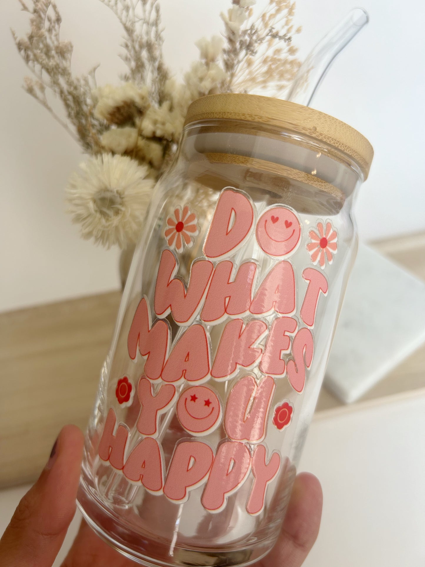 DO WHAT MAKES YOU HAPPY // GLASSWARE