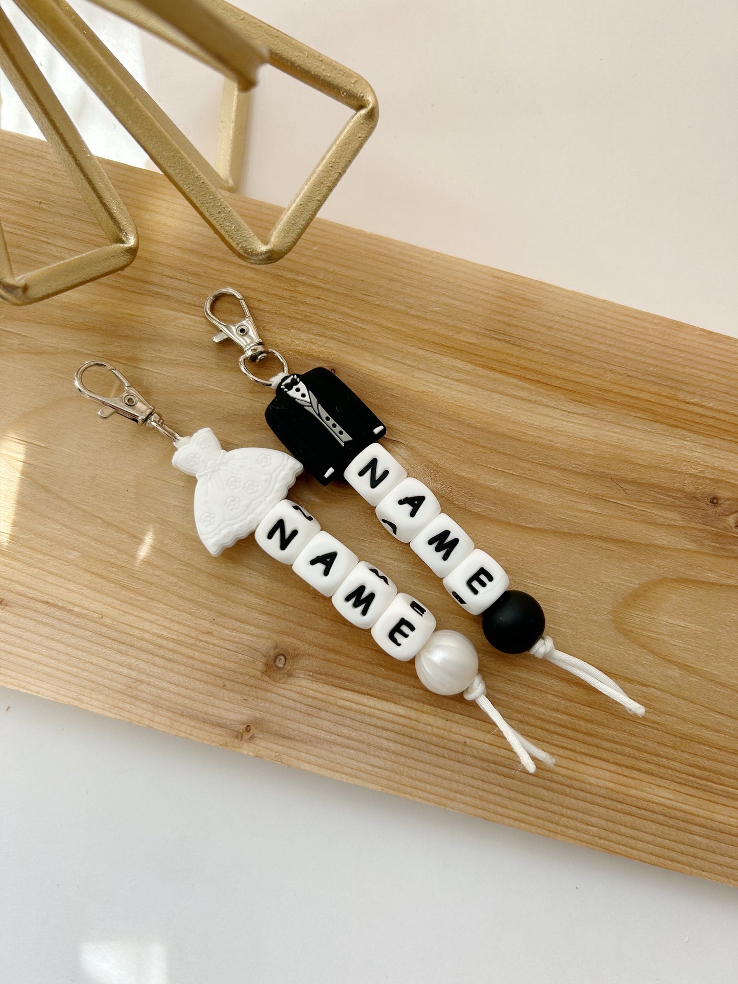 BRIDE + GROOM // KEYCHAINS