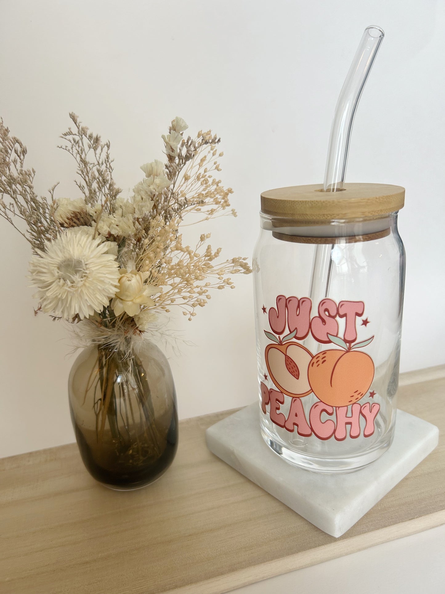 JUST PEACHY // GLASSWARE