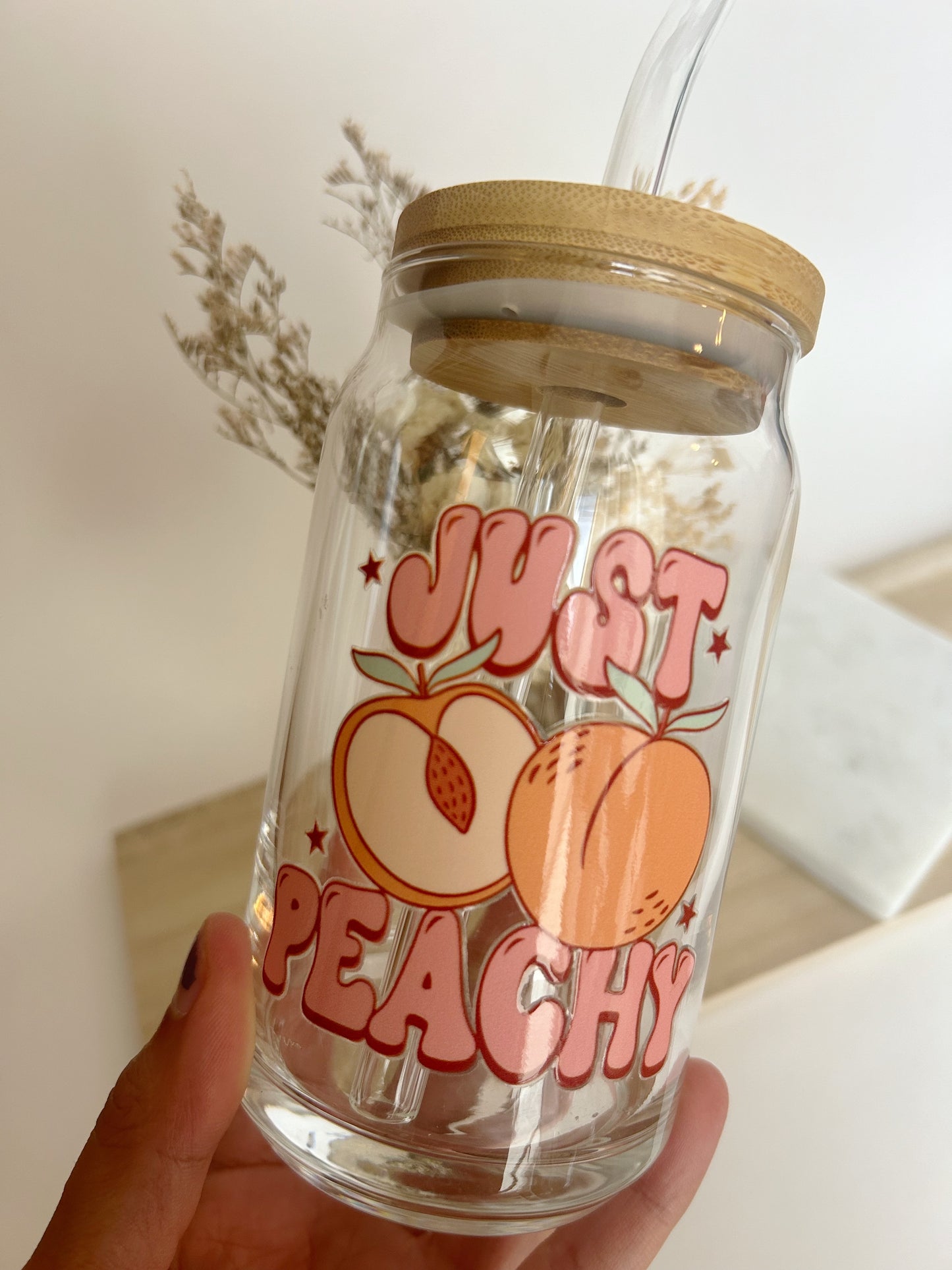 JUST PEACHY // GLASSWARE