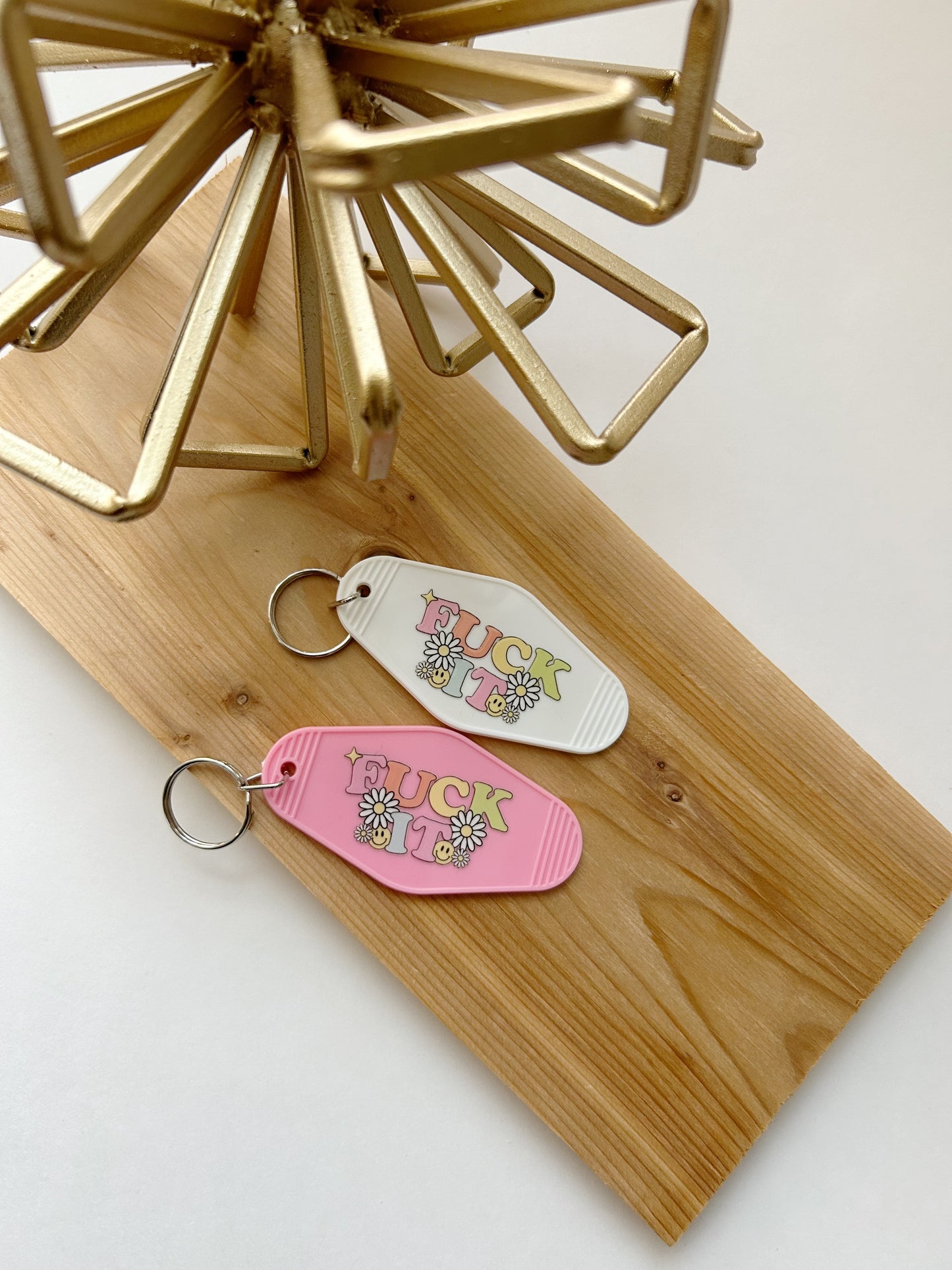 F IT // MOTEL KEYCHAINS