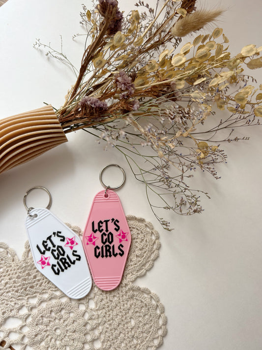 LETS GO GIRLS // MOTEL KEYCHAINS