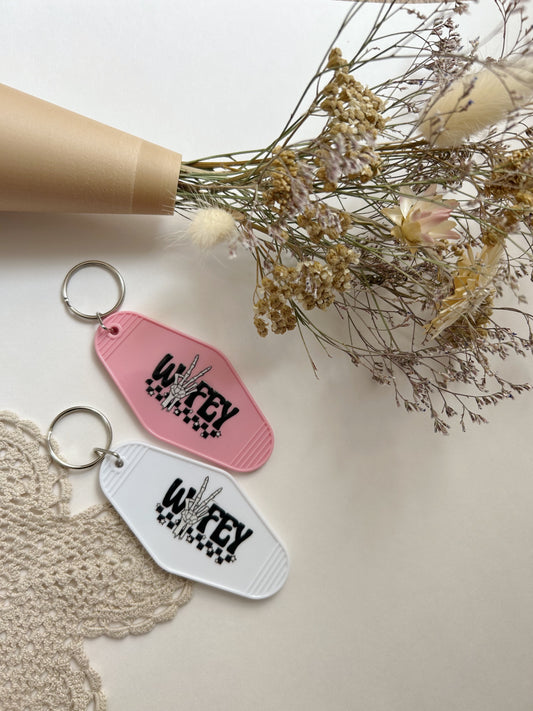 WIFEY // MOTEL KEYCHAINS